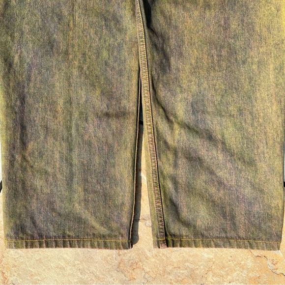 SOLD - Reworked Upcycled Purple Yellow Levi’s 550 Relaxed Baggy Jeans - Picture 13 of 13